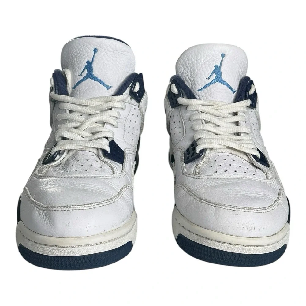 AIR JORDAN 4 COLUMBIA 2015‎ WHITE LEGEND BLUE NAVY 314254 107 MEN SIZE 8